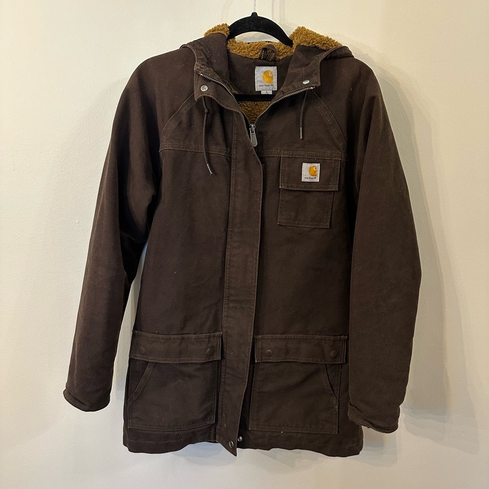 Small Carhartt women’s lined jacket
